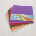 color scalloped edge card