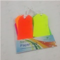 neon paper tag