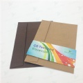 C6 Wood Textured Envelope